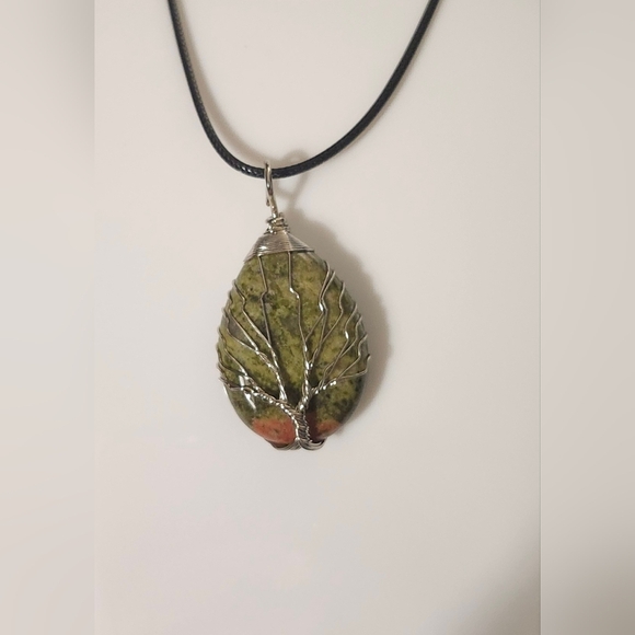 Handmade Bumblebee Jasper Stone, With Rope Chain - Picture 3 of 3